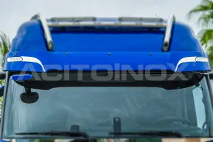 Nerezové lišty na clonu AE5234S, Iveco S-Way