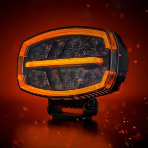 LED reflektor Strands FIREFLY ONE 245mm, s pozičním světlem, strobo, 9-48V, 15400 lm, 150W