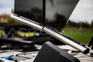 Nerezové rámy pod zakabinové spoilery, 4 LED oranžové pozičky, Renault T