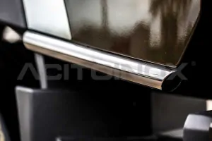 Nerezové rámy pod dveře, 2 LED oranžové pozičky, Renault T