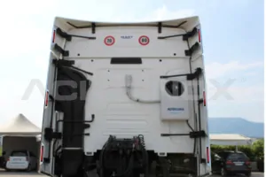 Nerezové lišty zakabinových spoilerů, Renault T- vysoká kabina