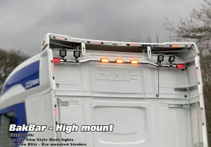Zadní nerezový rám Kelsa BakBar High mount pro DAF XF, XG, XG+