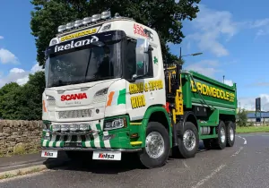 Nerezový rám po nárazník Kelsa LoBar, Scania NTG R, S, P, G - mělký vystouplý nárazník