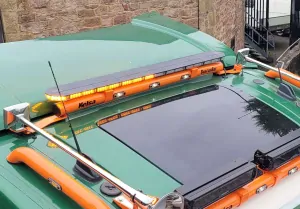 Střešní nerezový rám Kelsa BeaconBar ,,high-mounted" pro Volvo FH4/FH5