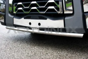 Přední nerezový rám pod nárazník s držákem SPZ, Renault T