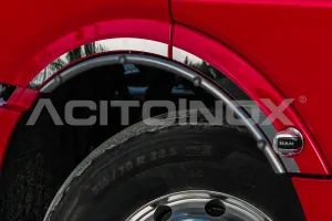 Nerezové lišty na přední blatníky, Man TGX 2020