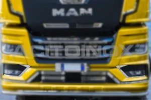 Nerezové lišty okolo mlhovek, Man TGX 2020