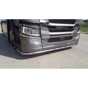 Nerezový rám pod nárazník, 9 LED, Scania Next Gen S/R 2017-