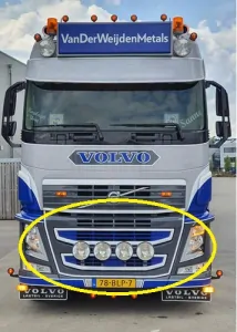 Přední panel do masky pro Volvo FH4