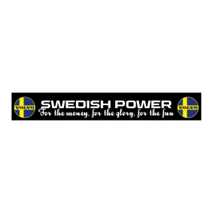 Zástěrka Swedish Power 2400x350mm Volvo Černá