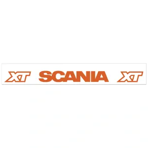 Zástěrka Scania XT 2400x350 mm Bílá, oranžový nápis
