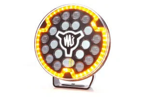 LED přídavný reflektor Waś 9" 228mm s pozičním světlem, strobo, 12-24V, ECE