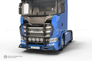 Rám BullBar Metec ,,Outlander", Scania S, R- nízký, střední nárazník, lakovaný