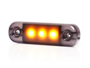 LED poziční světlo Waś 12-24V, zatmavené, 3 LED- oranžové