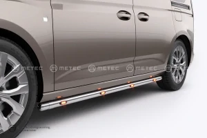 Boční nerezové rámy ,,BRACE-IT", 4 oranžové LED pro FORD TRANSIT CONNECT 22-