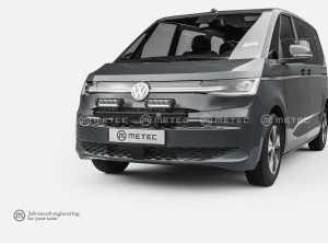 Přední ochranný rám, 3 fixní upínadla, Volkwagen Transporter 7, lakovaný