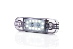 LED poziční světlo Waś 12-24V, průhledné dark- bílé