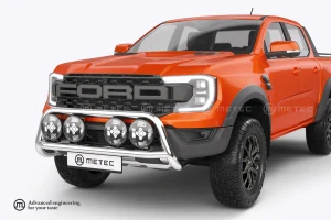 Přední ochranný rám ,,Nordicbar", 4 fixní upínadla světel, pro FORD RANGER RAPTOR 23-