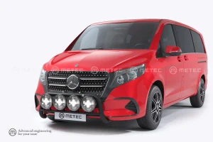 Přední ochranný rám ,,Nordicbar", 4 fixní upínadla světel, pro MERCEDES VITO 24-, V-CLASS 24-, lakovaný