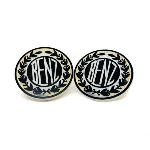 LED podsvícený znak MERCEDES Benz 24V, Studená bílá 2ks