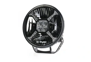 LED světlomet Skyled Cosmo Flash 9x 9", s pozičním světlem, strobo, 9350lm, 9-32V, 120W, R10, R148, R149, R65