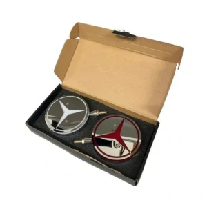 Světla pod zrcátko lollipop nerezové Mercedes Benz červená, bílá