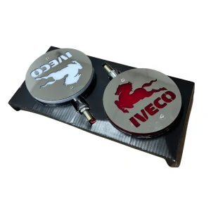 Světla pod zrcátko lollipop nerezové Iveco červená, bílá