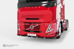Rám pod nárazník, 5 bilých a 4 oranžové LED, pro VOLVO FH AERO 24-, bez přídavného spoileru, lakovaný