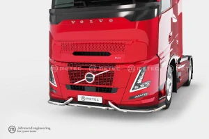 Rám pod nárazník ,,K-LINER", 5 bílých a 4 oranžové LED, pro VOLVO FH AERO 24-, s přídavným spoilerem