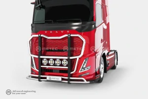 Rám BullBar Metec ,,Outlander", VOLVO FH AERO 24-, s přídavným spoilerem