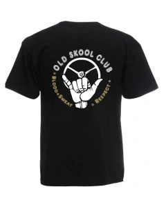 Pánské trucker tričko Oldskool club- Černé XXL