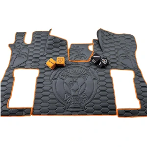 Podlaha SCANIA VABIS NTG S (odpružená/odpružená)- černá/oranžové lemy