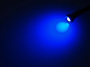 Sada 5 LED světel do interiéru Kamionu 24V Chrom- modré