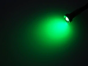 Sada 5 LED světel do interiéru Kamionu 24V Chrom- zelené