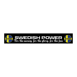 Zástěrka Swedish Power 2400x350mm Scania Černá