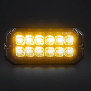 Výstražné světlo Strands Dark Knight, 12 LED, 10-32V, 25W, ECE R10, R65- oranžová/bílá