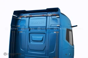 Zadní nerezový rám, 4 červené LED, 2 integrované pracovní světla, kabeláž pro 2 pracovní světla, pro DAF XG a XG+