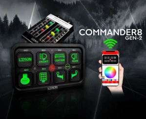 Dálkový ovladač Ledson Commander8 Gen2, 12/24V do auta a kamionu, bluetooth