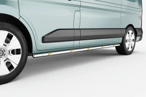 Boční nerezové rámy ,,Brace-it", 6 oranžových LED, pro Renault Master 24-