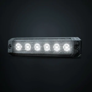LED poziční světlo Strands Dark Knight SM6, 10-32V, 3,3W, R10- bílé