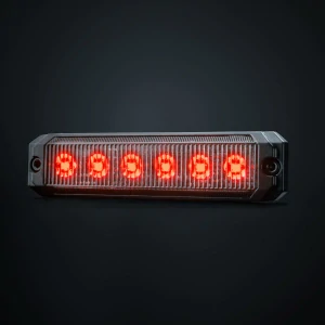 LED poziční světlo Strands Dark Knight SM6, 10-32V, 3,3W, R10- červené