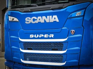 Lišta do masky s nápisem SUPER, pro Scania NTG S