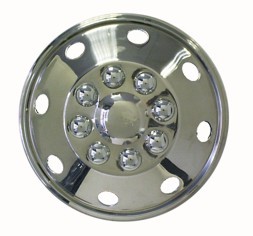 Nerezové poklice přední 16" Eurotrims s imitací šroubů