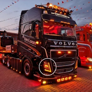 Oranžové LED moduly denního svícení, pro Volvo FH4 (09/12-05/21)