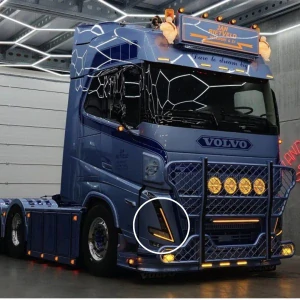 Oranžové LED moduly denního svícení, pro Volvo FH Aero (01/24-) a Volvo FH5 (06/21-)