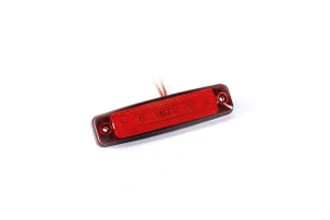 LED poziční světlo, 6LED, 12-36V- červené