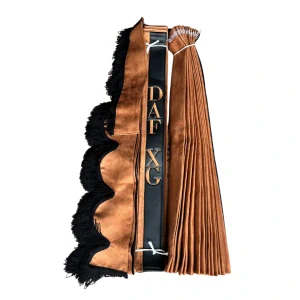 Skládané záclonky 3v1 DAF XG a XG+- hnědé, černé