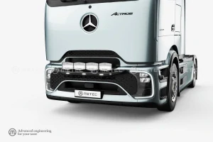 Přední ochranný rám ,,City Aero", 3 bílé LED, pro Mercedes-Benz Actros 25-, lakovaný