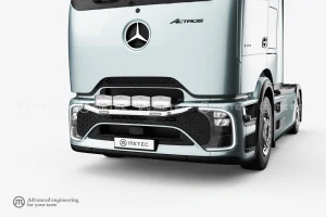 Přední ochranný rám ,,City Aero", 2x stroboskop, pro Mercedes-Benz Actros 25-, lakovaný