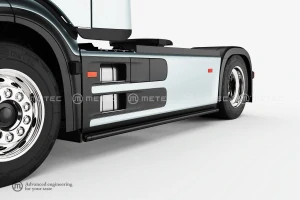 Boční rámy 3850 mm, pro Mercedes Benz Actros 25-, lakovaný